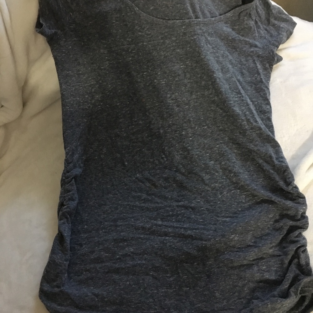 Heather blue maternity tee